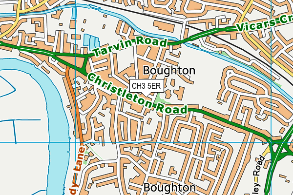 CH3 5ER map - OS VectorMap District (Ordnance Survey)