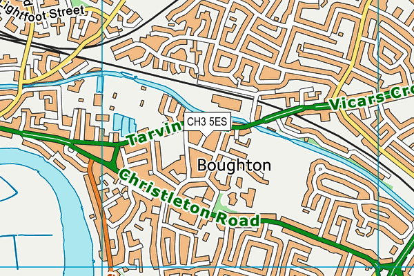 CH3 5ES map - OS VectorMap District (Ordnance Survey)