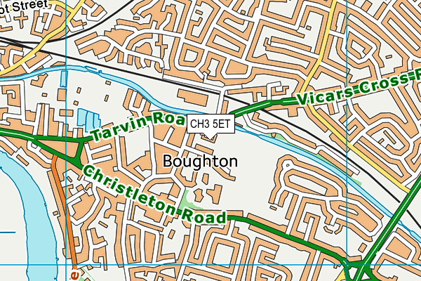 CH3 5ET map - OS VectorMap District (Ordnance Survey)