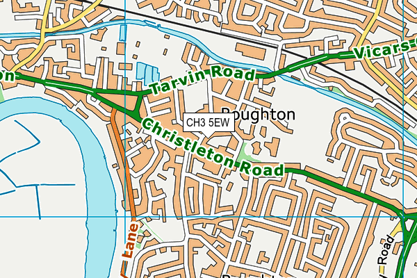 CH3 5EW map - OS VectorMap District (Ordnance Survey)