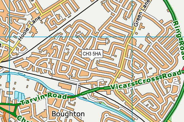 CH3 5HA map - OS VectorMap District (Ordnance Survey)