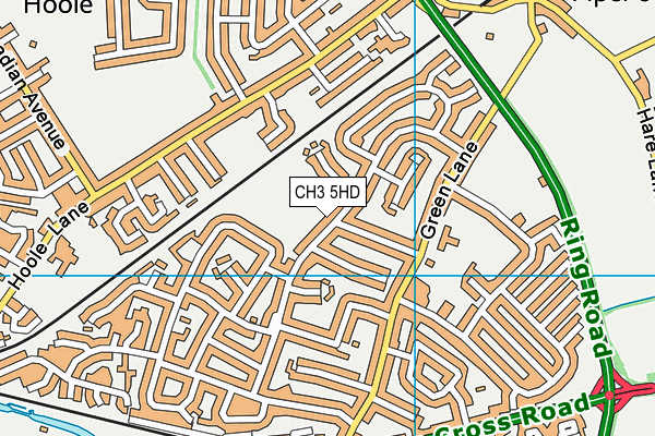 CH3 5HD map - OS VectorMap District (Ordnance Survey)