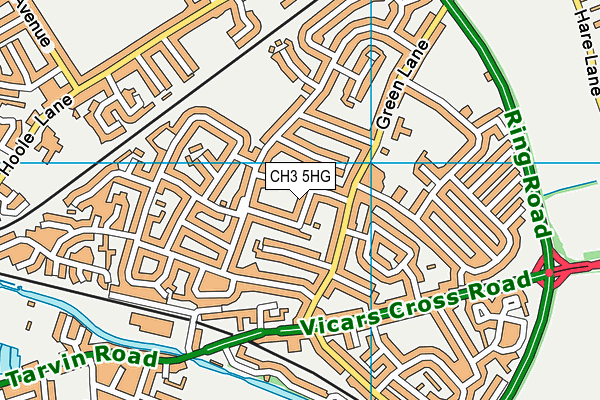 CH3 5HG map - OS VectorMap District (Ordnance Survey)