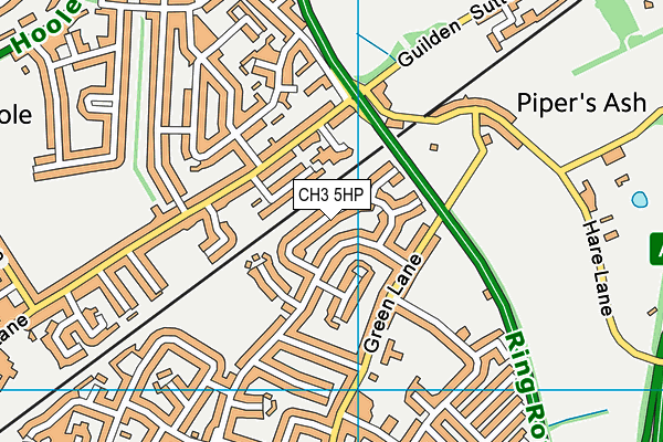 CH3 5HP map - OS VectorMap District (Ordnance Survey)