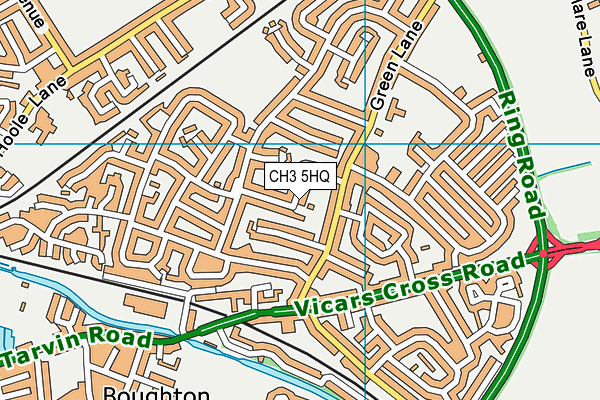 CH3 5HQ map - OS VectorMap District (Ordnance Survey)