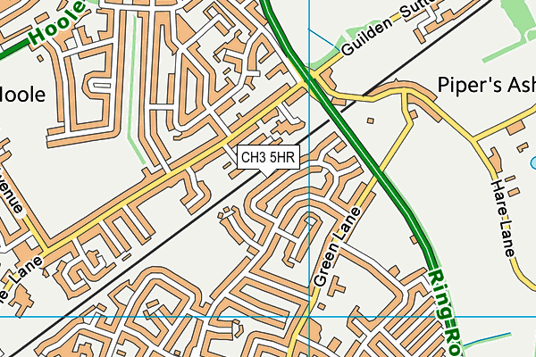 CH3 5HR map - OS VectorMap District (Ordnance Survey)