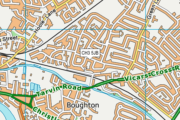 CH3 5JB map - OS VectorMap District (Ordnance Survey)