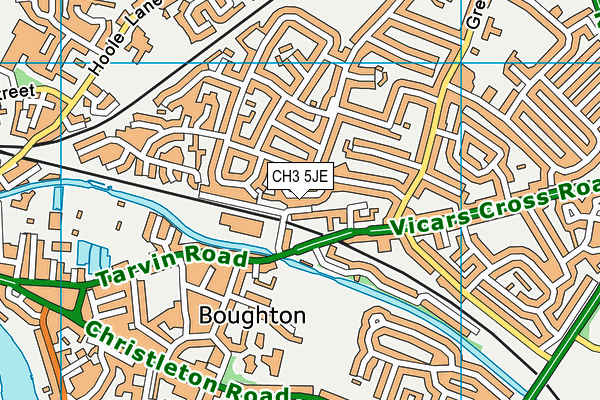 CH3 5JE map - OS VectorMap District (Ordnance Survey)