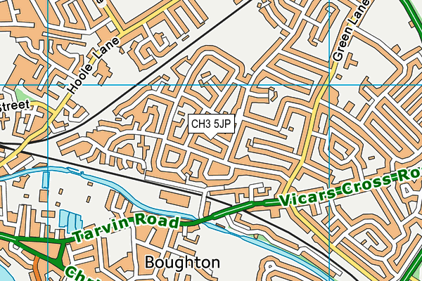 CH3 5JP map - OS VectorMap District (Ordnance Survey)