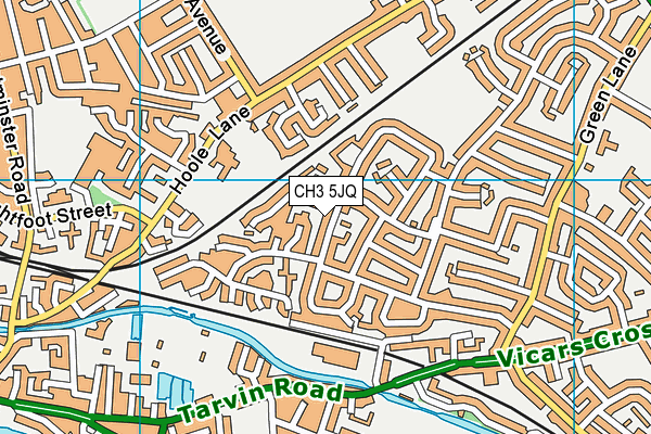 CH3 5JQ map - OS VectorMap District (Ordnance Survey)