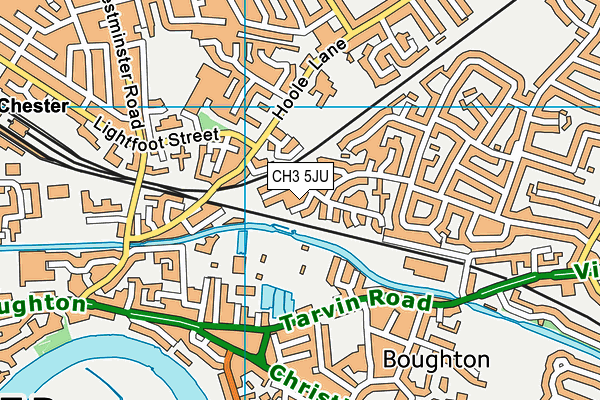 CH3 5JU map - OS VectorMap District (Ordnance Survey)