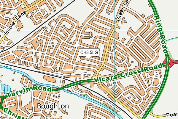 CH3 5LG map - OS VectorMap District (Ordnance Survey)