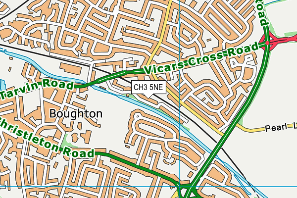 CH3 5NE map - OS VectorMap District (Ordnance Survey)