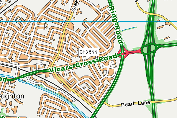 CH3 5NN map - OS VectorMap District (Ordnance Survey)