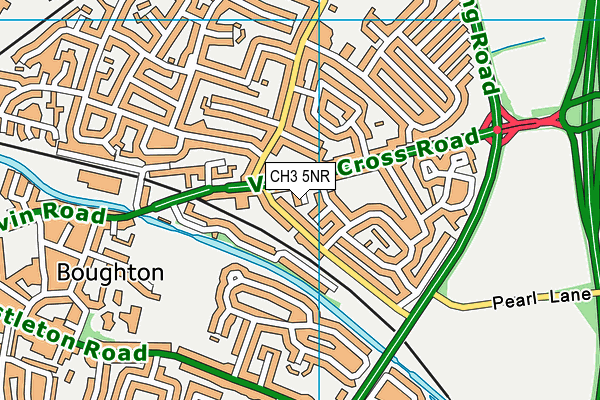 CH3 5NR map - OS VectorMap District (Ordnance Survey)