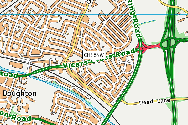 CH3 5NW map - OS VectorMap District (Ordnance Survey)