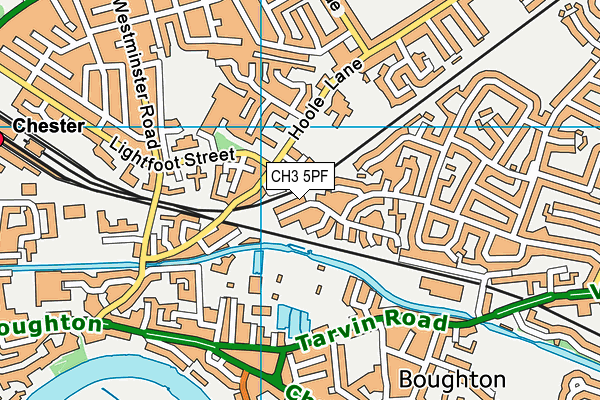 CH3 5PF map - OS VectorMap District (Ordnance Survey)