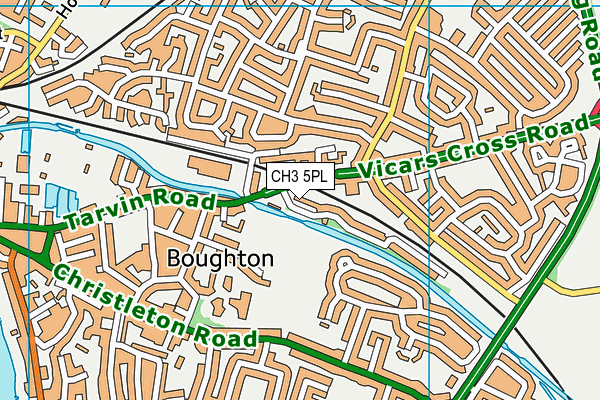 CH3 5PL map - OS VectorMap District (Ordnance Survey)