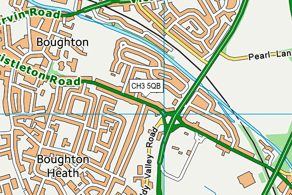 CH3 5QB map - OS VectorMap District (Ordnance Survey)