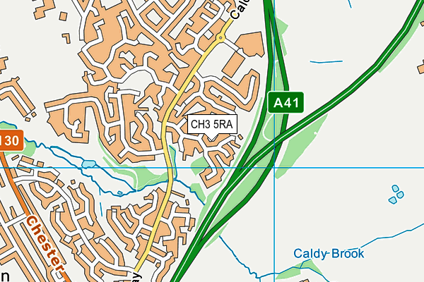 CH3 5RA map - OS VectorMap District (Ordnance Survey)