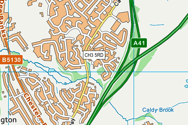 CH3 5RD map - OS VectorMap District (Ordnance Survey)