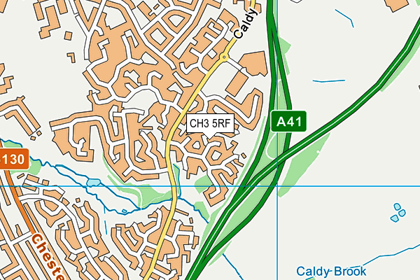 CH3 5RF map - OS VectorMap District (Ordnance Survey)