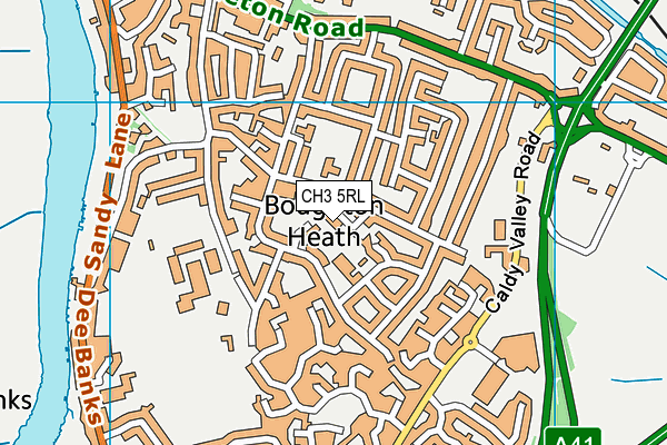 CH3 5RL map - OS VectorMap District (Ordnance Survey)