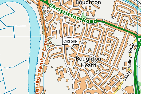 CH3 5RN map - OS VectorMap District (Ordnance Survey)