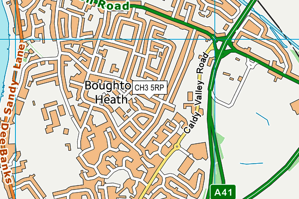 CH3 5RP map - OS VectorMap District (Ordnance Survey)