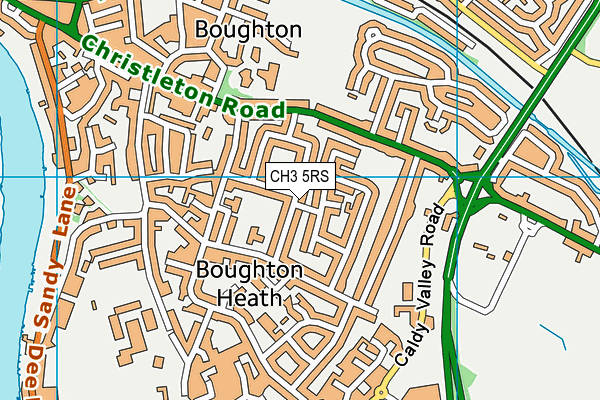 CH3 5RS map - OS VectorMap District (Ordnance Survey)