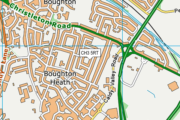 CH3 5RT map - OS VectorMap District (Ordnance Survey)