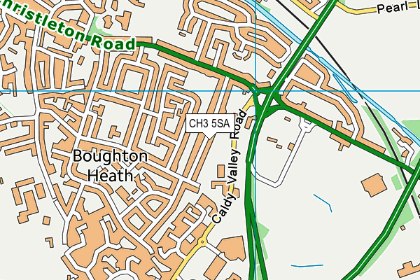 CH3 5SA map - OS VectorMap District (Ordnance Survey)