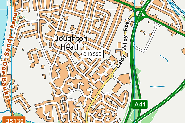 CH3 5SD map - OS VectorMap District (Ordnance Survey)