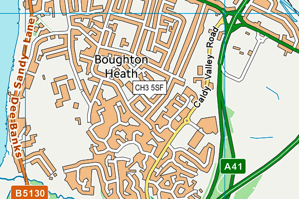 CH3 5SF map - OS VectorMap District (Ordnance Survey)