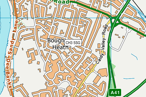 CH3 5SG map - OS VectorMap District (Ordnance Survey)