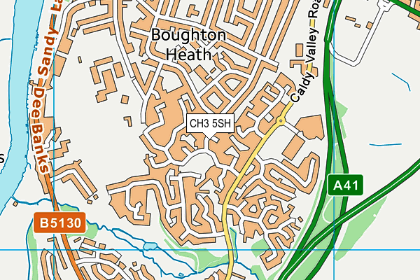 CH3 5SH map - OS VectorMap District (Ordnance Survey)