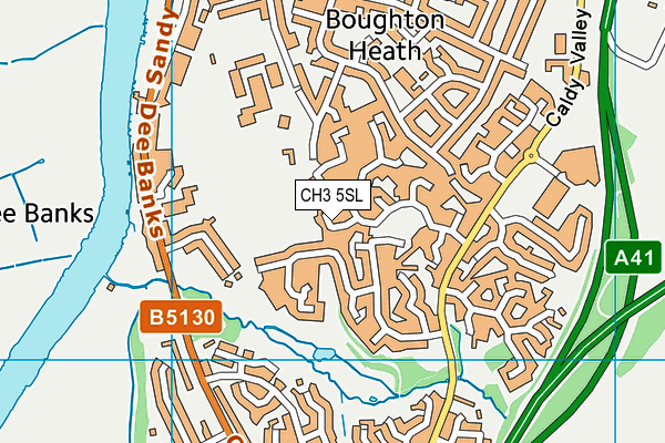 CH3 5SL map - OS VectorMap District (Ordnance Survey)