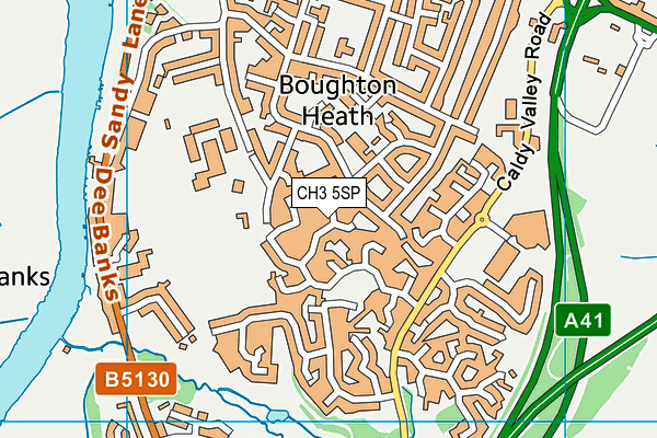 CH3 5SP map - OS VectorMap District (Ordnance Survey)