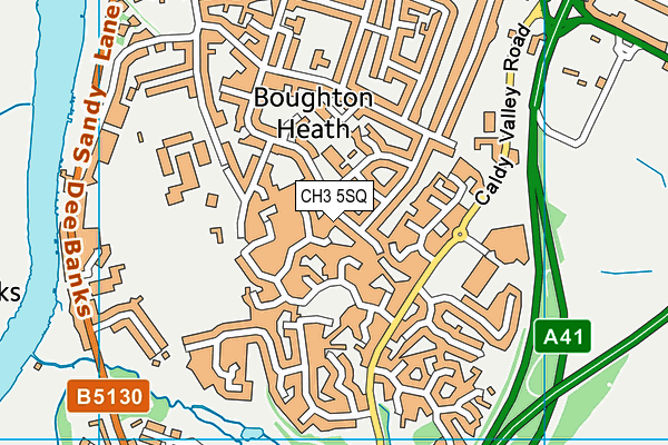 CH3 5SQ map - OS VectorMap District (Ordnance Survey)