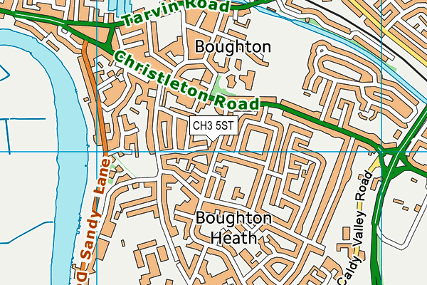 CH3 5ST map - OS VectorMap District (Ordnance Survey)
