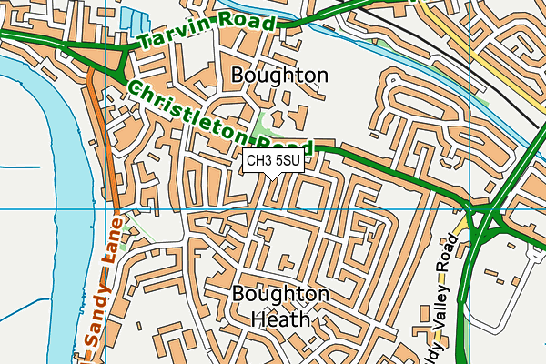 CH3 5SU map - OS VectorMap District (Ordnance Survey)