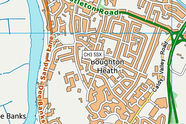 CH3 5SX map - OS VectorMap District (Ordnance Survey)