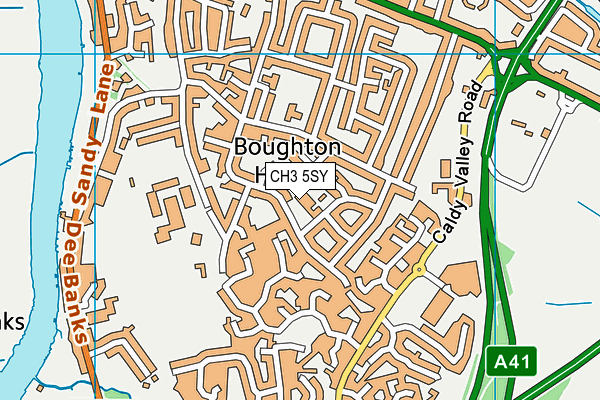 CH3 5SY map - OS VectorMap District (Ordnance Survey)