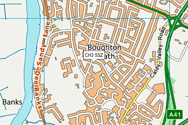 CH3 5SZ map - OS VectorMap District (Ordnance Survey)