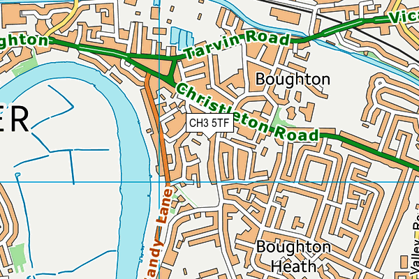 CH3 5TF map - OS VectorMap District (Ordnance Survey)