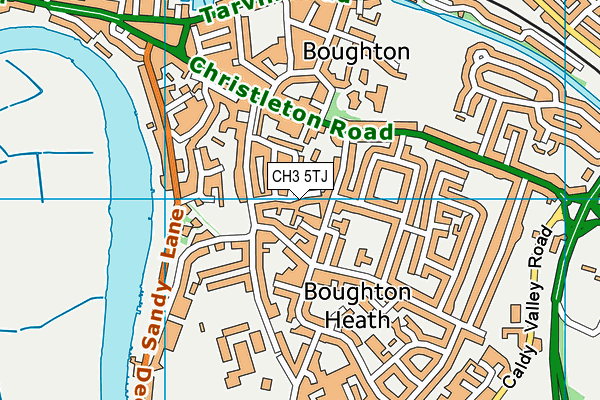 CH3 5TJ map - OS VectorMap District (Ordnance Survey)