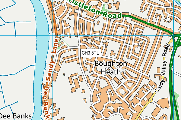 CH3 5TL map - OS VectorMap District (Ordnance Survey)