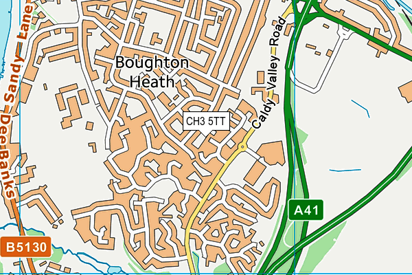 CH3 5TT map - OS VectorMap District (Ordnance Survey)