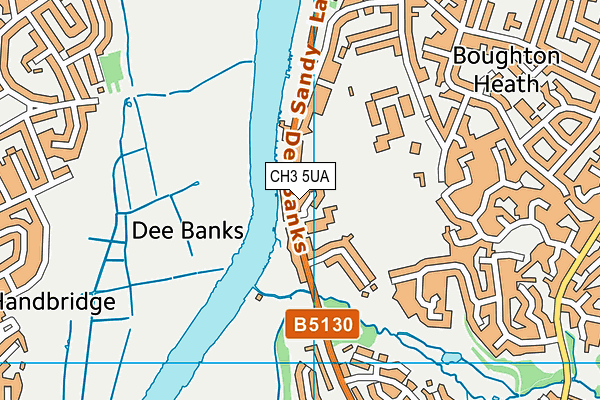 CH3 5UA map - OS VectorMap District (Ordnance Survey)