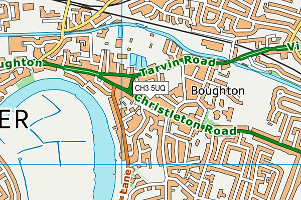 CH3 5UQ map - OS VectorMap District (Ordnance Survey)